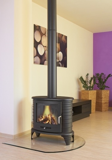 Liatinové kachle KOZA K8 s ventilátorom TURBOFAN -03