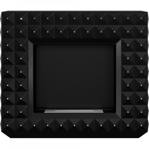 Portálový biokrb Egzul čierny matný so Swarovského kryštálikmi 1130x973mm -03