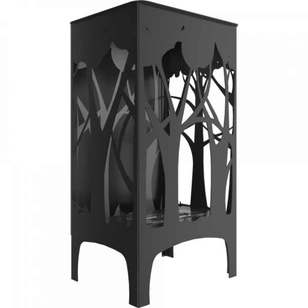 Voľne stojaci biokrb FOXTROT čierny 360x290mm -01