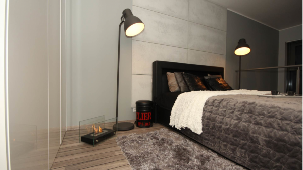 Voľne stojaci biokrb HOTEL MINI čierny 390x200mm -02