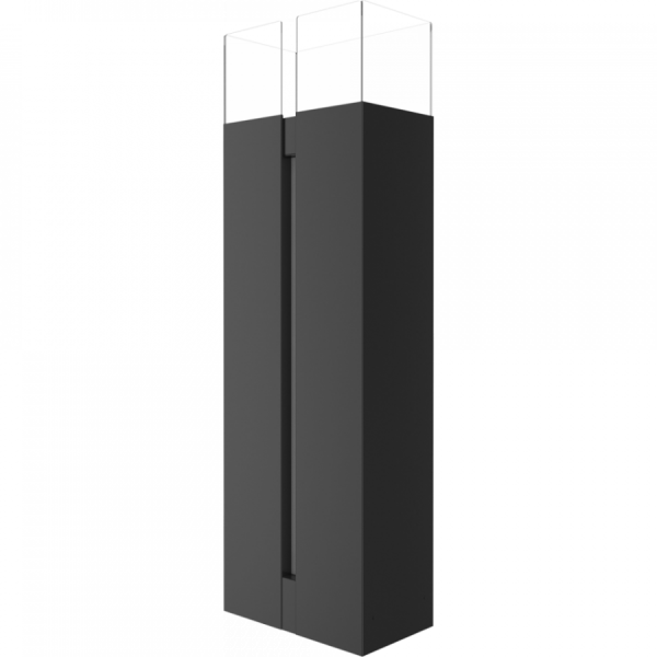 Voľne stojaci biokrb ROMEO čierny 359x1136mm -08