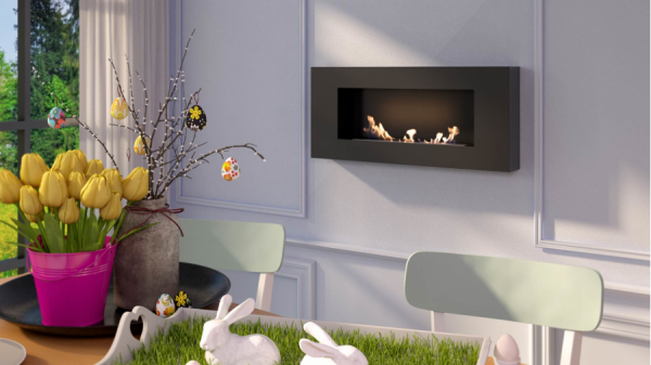 Závesný biokrb DELTA FLAT čierny 900x400mm -02