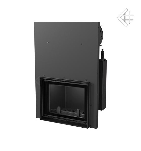 Teplovodná krbová vložka ANTEK 8 s výsuvným otváraním dvierok a dochladzovacou špirálou -03