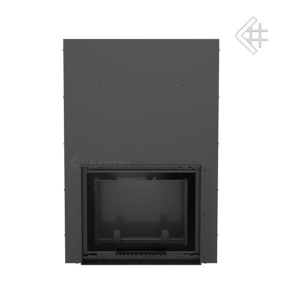 Teplovodná krbová vložka MAJA 12 s výsuvným otváraním dvierok a dochladzovacou špirálou -03