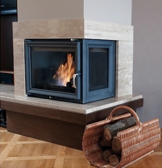 Teplovodná krbová vložka ZUZIA 15 pravé presklenie s chladiacou špirálou -02