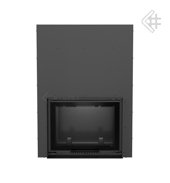 Teplovodná krbová vložka ZUZIA 15 s výsuvným otváraním dvierok a dochladzovacou špirálou -03