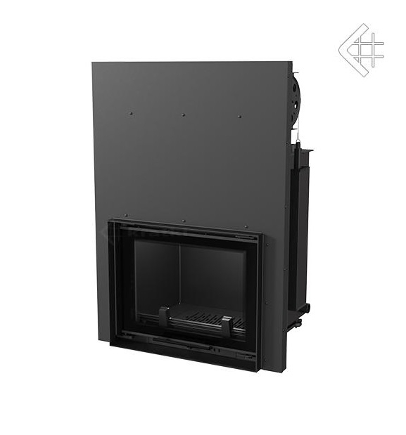 Teplovodná krbová vložka ZUZIA 15 s výsuvným otváraním dvierok a dochladzovacou špirálou -04