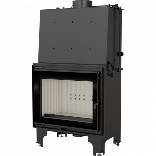 Teplovodná krbová vložka AQUARIO A18 s dvojitým sklom GLASS a dochladzovacou špirálou -02