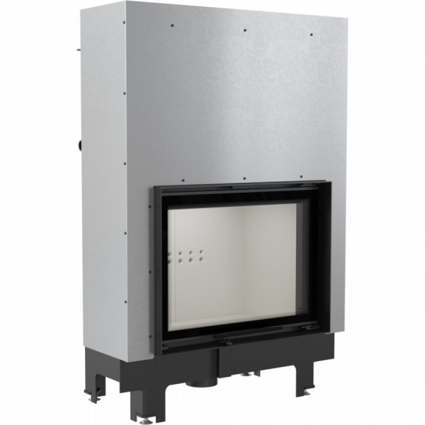 Teplovodná krbová vložka MBA 17 s výsuvným otváraním dvierok a dochladzovacou špirálou -01